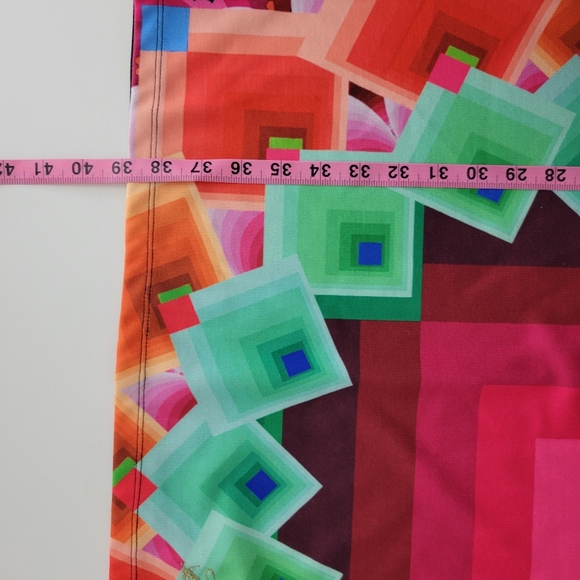 New Desigual Geometric Pixel Knit Sheer Mesh Sleeveless Knee Length Shift Dress - Picture 10 of 12